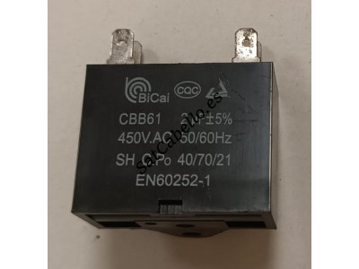 Condensador 2 MF Con Terminales Faston 001232288