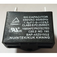 Condensador 1.5 uf Ventilador Atlantic Alfea