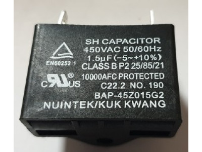  Condenser 1.5uf Fan Atlantic Alfea