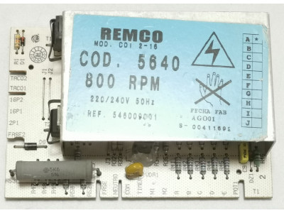 Placa Control Lavadora New Pol Ardo Taurus Rommer 800 RPM